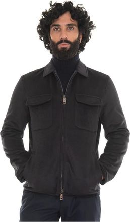 Kired Omkeerbare Bikerjas met Ritssluiting - Heren - Zomerjassen - Blauw - 3XL - Wol - Jassen