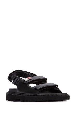Tommy Hilfiger Womens Sandali Black Polyurethane () Sandal