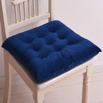 OEM Coj&iacute;n Para Silla De 40x40 Cm - Funda De Terciopelo Cristal Extra&iacute;ble Con Correas - Juego De 4 Cojines Interiores Para Sillas