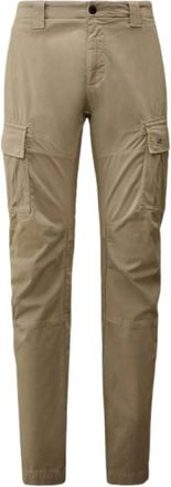 C.P. Company Slim-fit Trousers, male, Beige, Size: XS Stretch Satin Cargo Pants