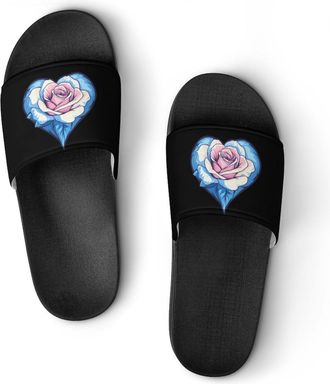Generic Trans Proud Rose Unisex Beach Slippers & Pool Slides Anti-Slip House Shoes for Home Outdoor