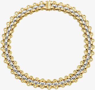 Michael Kors Two-Tone 3-Link Necklace