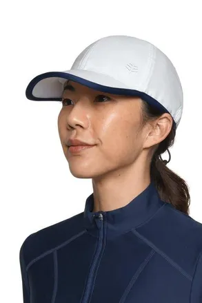Coolibar Swim & Sports Cap - UPF 50+ Sun Protection - Wave Rider in White at Nordstrom, Size Large