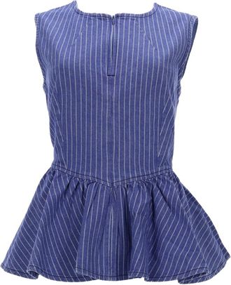 Baum Und Pferdgarten Merja Fitted Pinstripes Peplum Top