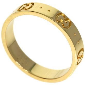 Gucci Icon Yellow Gold (18K) Band Ring (Pre-Owned)