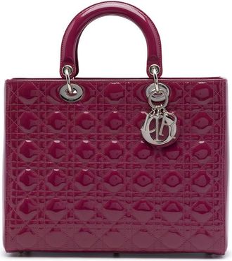 Dior Pre-owned Dior Large Patent Cannage Lady Ladies 7XXQ42BIWD3LSKP1