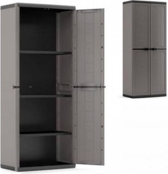 Keter Armario De Resina Exterior Con Estantes Jolly Cm 68 X 39 X 166 H