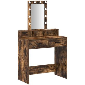 vidaXL Dressing Table Brown 79 x 41 x 140 cm Engineered wood Vidaxl