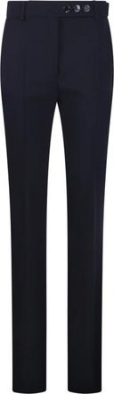 Sportmax Broeken, Dames, Blauw, M, Wol, Harry Pants