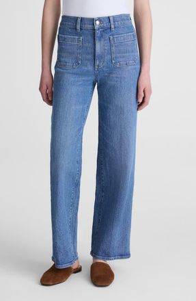 Madewell Emmy Wide-Leg Jeans in Driftwater Wash at Nordstrom, Size 31
