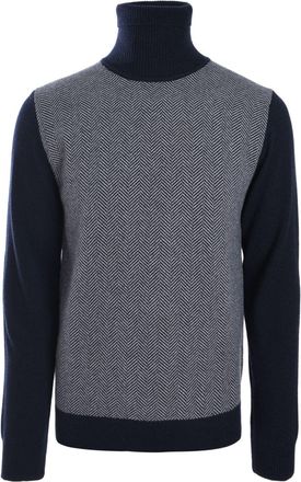 Borrelli Napoli Maglione a collo alto - Blu