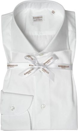 Borriello Camicia - Heren - Zakelijke Overhemden - Wit - S - Overhemden