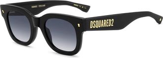Dsquared2 Zonnebril met ronde glazen - Heren - Zonnebrillen - Zwart - ONE Size - Accessoires