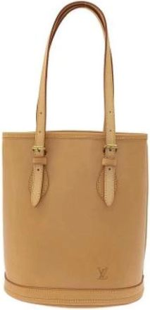 Louis Vuitton Pre-owned Bucket Bags, female, Beige, Size: ONE SIZE Pre-owned Vintage Bucket Bag