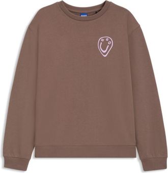 HUGO BOSS All-gender sweatshirt with Happy HUGO artwork