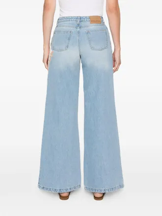 Ermanno Scervino Floral Embroidered Jeans - Light Blue