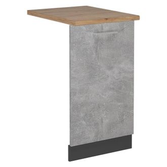 Vicco Tapa Del Lavavajillas R-line, Hormig&oacute;n, 45 Cm, Et Roble