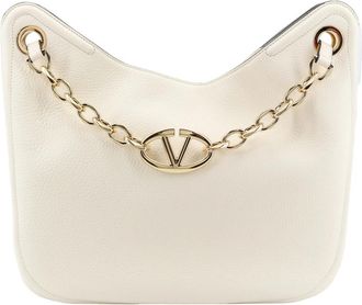 Valentino Garavani Witte leren tas met magnetische sluiting - Dames - Schoudertassen - Wit - ONE Size - Leer - Tassen