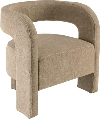 Macabane Sill&oacute;n de dise&ntilde;o de tela beige