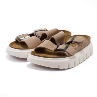 Birkenstock Womens Arizona Papillio Chunky Sandals In Warm Sand