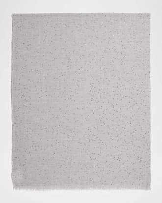Brunello Cucinelli Cashmere-Blend Speckled Scarf