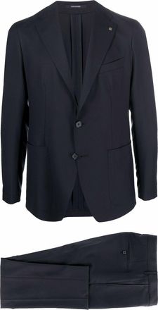 Tagliatore Pak met enkele rij knopen - Blauw