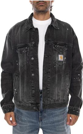 Carhartt Work in Progress Jassen, Heren, Zwart, S, Katoen, Helston Jacket