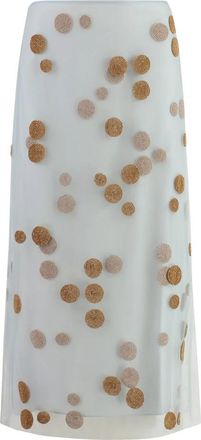 Fendi Tule Rok met Metalen Kralen Borduurwerk - Dames - Midirokken - Blauw - S - Tule - Rokken