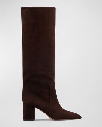 PARIS TEXAS Anja Knee-High Suede Boots