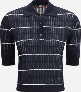 Max Mara Polo Gallo in wool and silk Female L