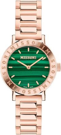 Missoni Geluksstenen Kwarts Horloge - Dames - Horloges - Roze - ONE Size - Accessoires