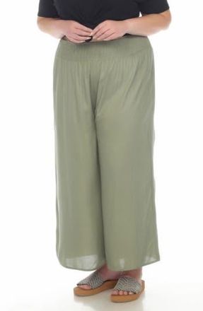 Boho Me Smocked Wide Leg Pants in Olive at Nordstrom Rack, Size 1 X