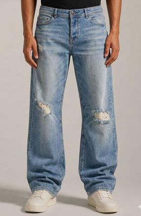 Mania Fashion Bootcut Jeans in Blue at Nordstrom, Size 31
