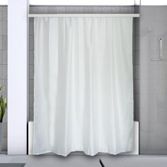 Spirella Spirella - Barra Para Cortina De Ducha De Esquina Para Fijar En Aluminio Surprise 170x75cm Blanco