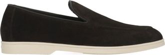 Doucal's Brown Suede Leather Loafers