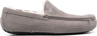 UGG shearling-lined driving shoes - men - CALFSKIN/Rubber/Fabric - 13 - Grey