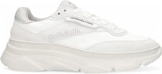Copenhagen Shoes Schoenen, Dames, Wit, 38 EU, Leer, Material Mix Off White Sneakers