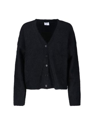 Filippa K Fluffy Alpaca-Blend Cardigan - Black