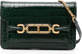 Tom Ford small Whitney crossbody bag - women - Leather - One Size - Green