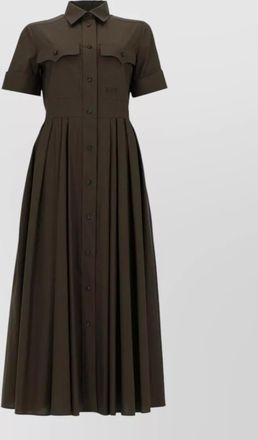 Fay short sleeve dress chest pockets pleated skirt
