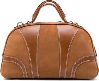 Dries Van Noten Suede Leather-panelled Tote Bag