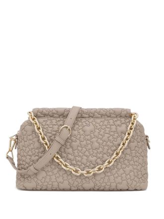 Tous bear-embossed chain-strap bag - Neutrals