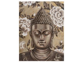 Schubiger M&ouml;bel Bild Buddha in Goldsilber