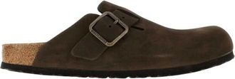 Birkenstock Boston Draadgesp - unisex - Klompen - Bruin - 45 EU - Leer - Schoenen