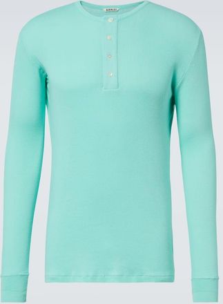 Auralee Top in cotone a coste