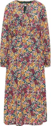 Usha Maxi-jurk met bloemenprint qisha Dames Groen Veelkleurig