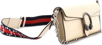 Gucci Dionysus East-West Flap Bag Leather Small shoulder bag - Beige
