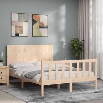 vidaXL Vidaxl - Giroletto senza Materasso 140x200 cm in Legno Massello di Pino