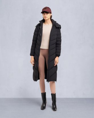 Moose Knuckles Womens Cooper Lake Shearling Trim Parka