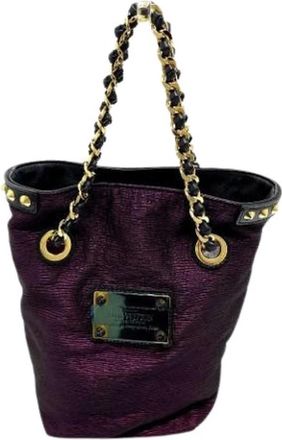 Louis Vuitton Pre-owned Vintage Bucket Bag - Dames - Vintage Tas - Paars - ONE Size - Leer - Vintage
